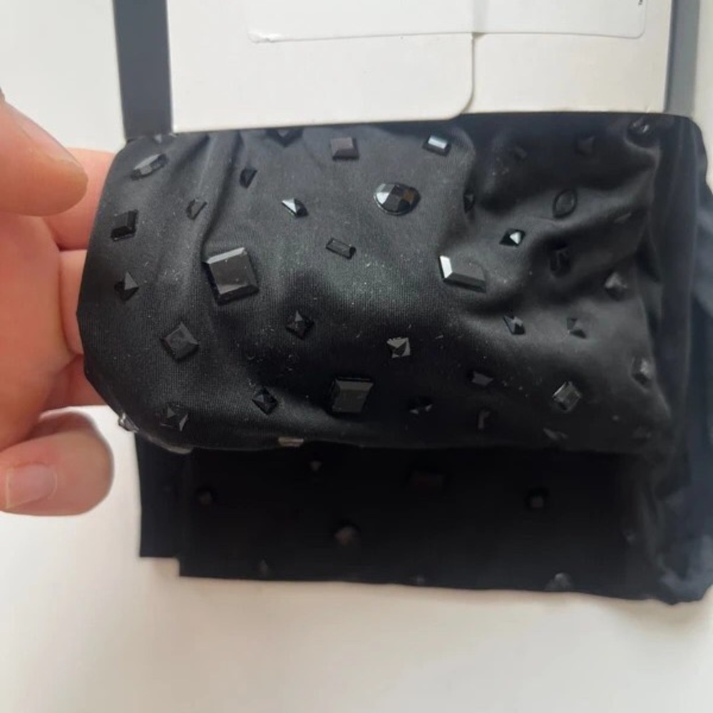 Black Embellished Fabric